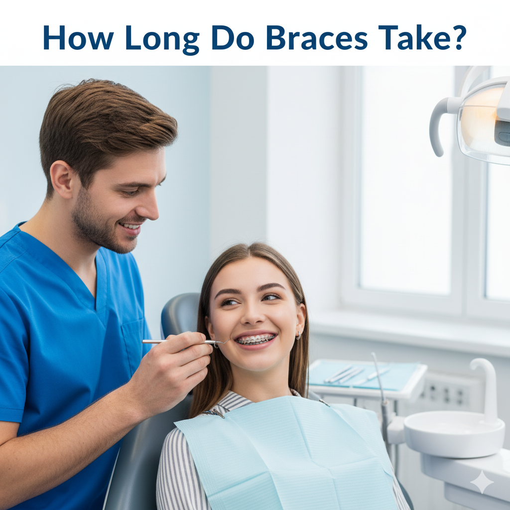 braces treatment,orthodontics,
how long do braces take,
braces timeline,
braces duration,
dental health,
teeth straightening,
invisalign vs braces,
orthodontist tips,
braces guide
